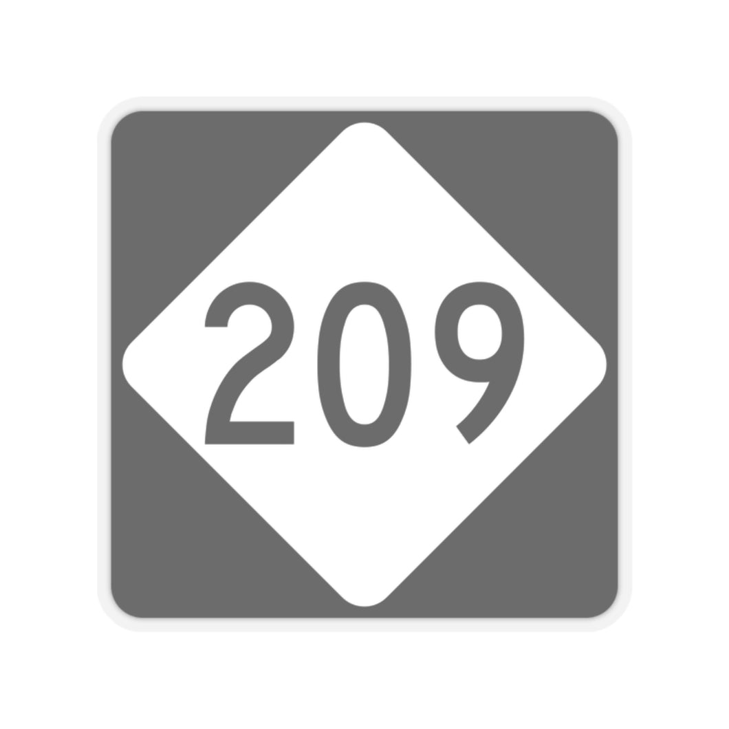 Rattler209.com NC 209 Road Sign Kiss-Cut Stickers