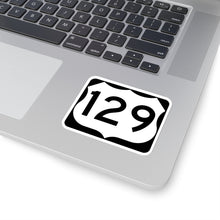 Load image into Gallery viewer, US129DragonsTail.com NC 129 Road Sign Kiss-Cut Stickers
