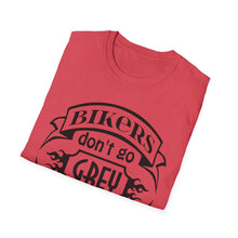 Load image into Gallery viewer, Bikers Don&#39;t Go Grey We Turn Chrome- Motorcycle Ride T-Shirt
