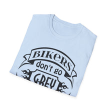 Load image into Gallery viewer, Bikers Don&#39;t Go Grey We Turn Chrome- Motorcycle Ride T-Shirt
