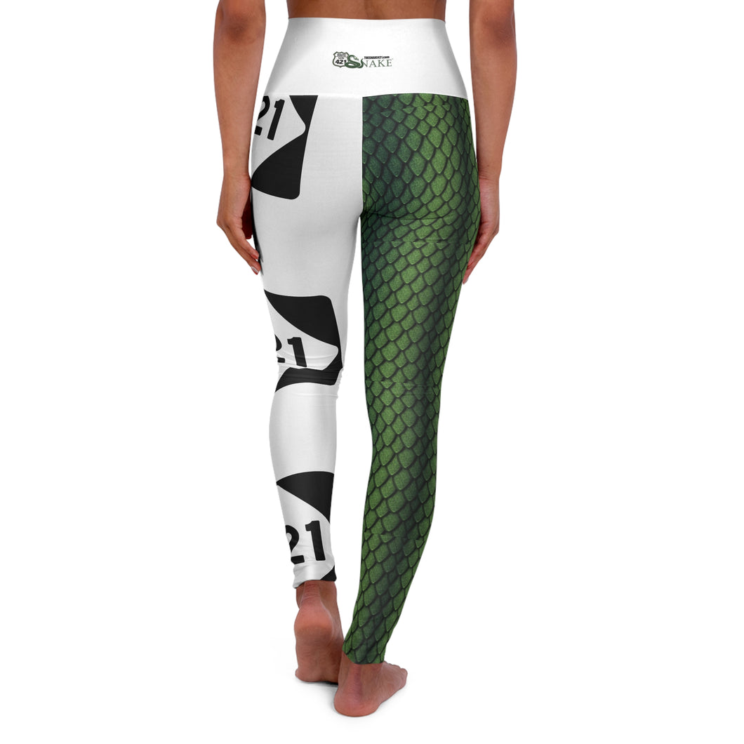 TheSnake421.com Women's High Waisted Yoga Leggings (AOP)