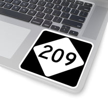 Load image into Gallery viewer, Rattler209.com NC 209 Road Sign Kiss-Cut Stickers
