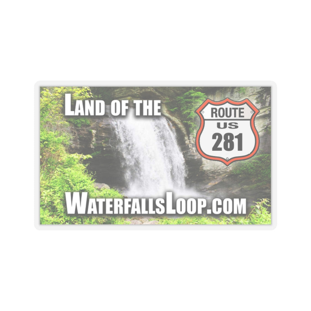 LandoftheWaterfallsLoop.com Kiss-Cut Stickers