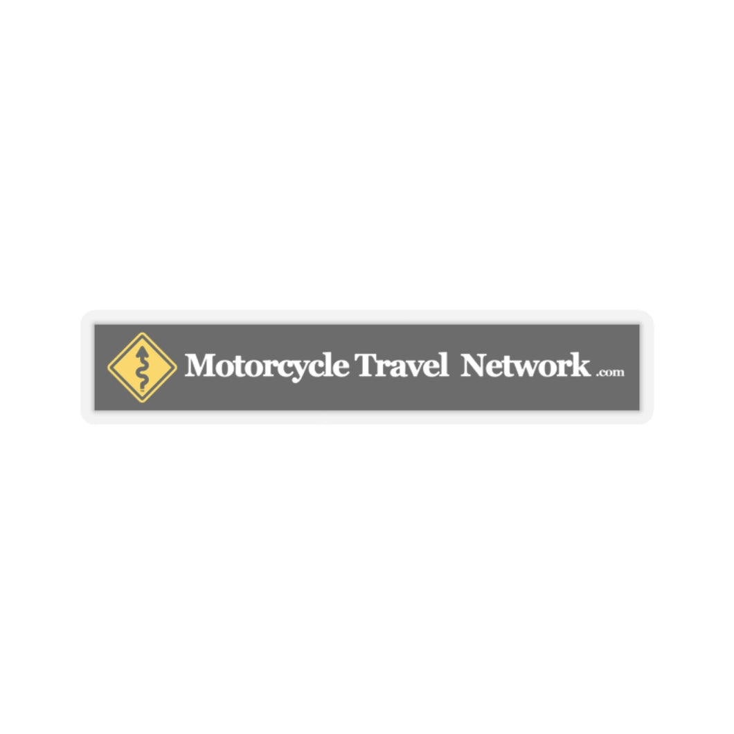 MotorcycleTravelNetwork.com Curves Ahead Kiss-Cut Stickers