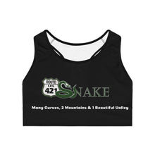 Load image into Gallery viewer, TheSnake421.com Women&#39;s Sports Bra (AOP)
