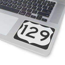 Load image into Gallery viewer, US129DragonsTail.com NC 129 Road Sign Kiss-Cut Stickers
