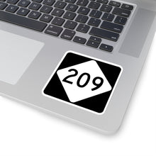 Load image into Gallery viewer, Rattler209.com NC 209 Road Sign Kiss-Cut Stickers
