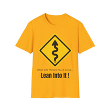 Load image into Gallery viewer, Motorcycle Travel Network &quot; Lean Into It!&quot; Unisex Softstyle T-Shirt
