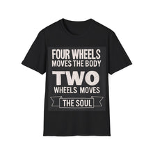 Load image into Gallery viewer, Two Wheels Moves the Soul Motorcycle Ride T-Shirt
