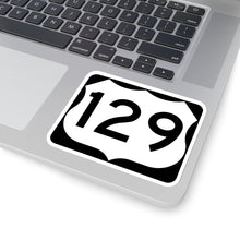 Load image into Gallery viewer, US129DragonsTail.com NC 129 Road Sign Kiss-Cut Stickers
