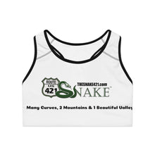 Load image into Gallery viewer, TheSnake421.com Women&#39;s Sports Bra (AOP)
